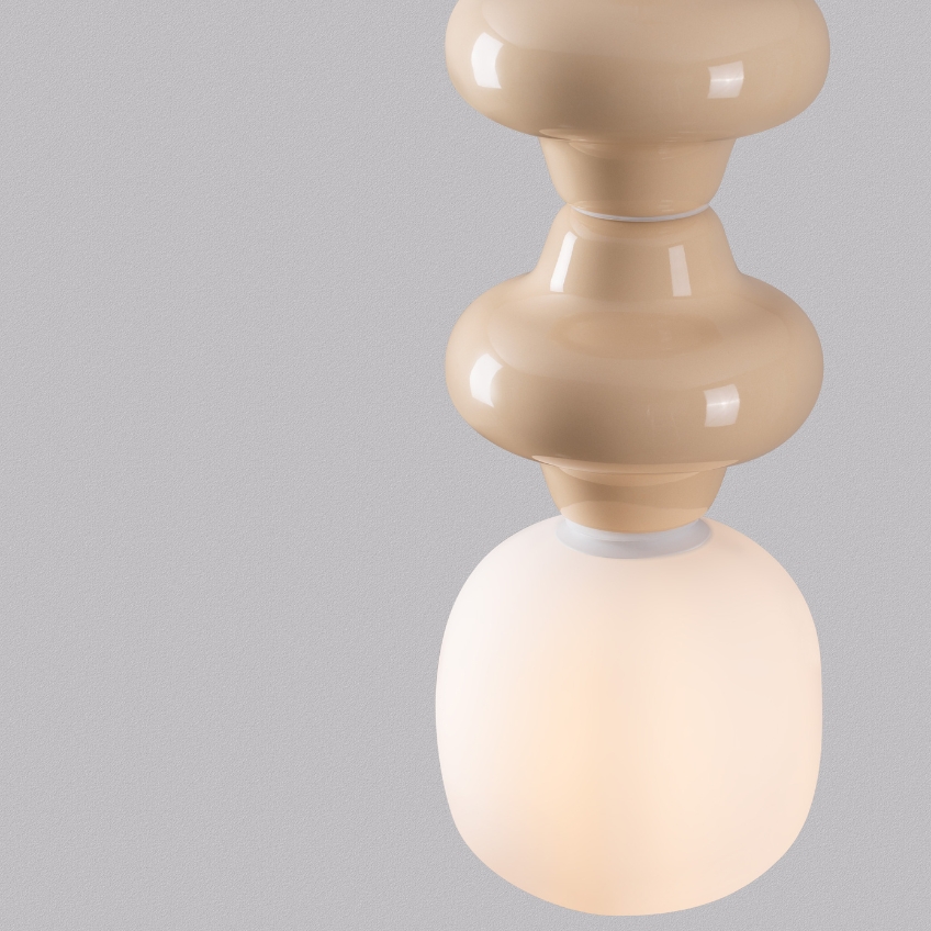 Žluté závěsné světlo Nova Luce Clio II. 18 cm
