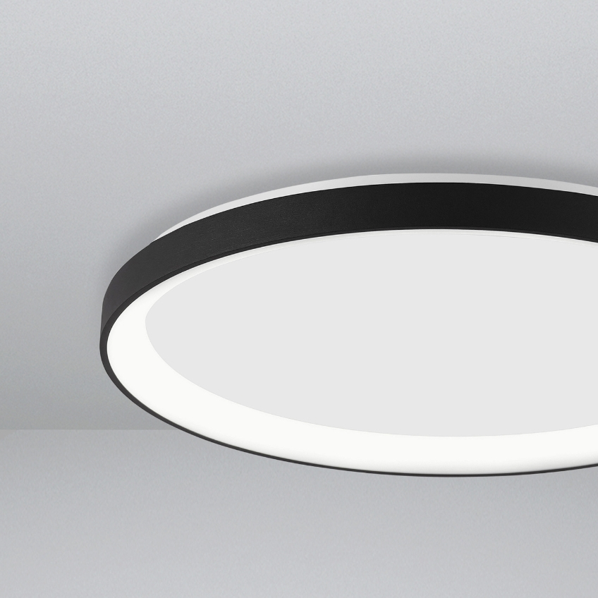 Černé kovové stropní LED světlo Nova Luce Pertino II. 38 cm