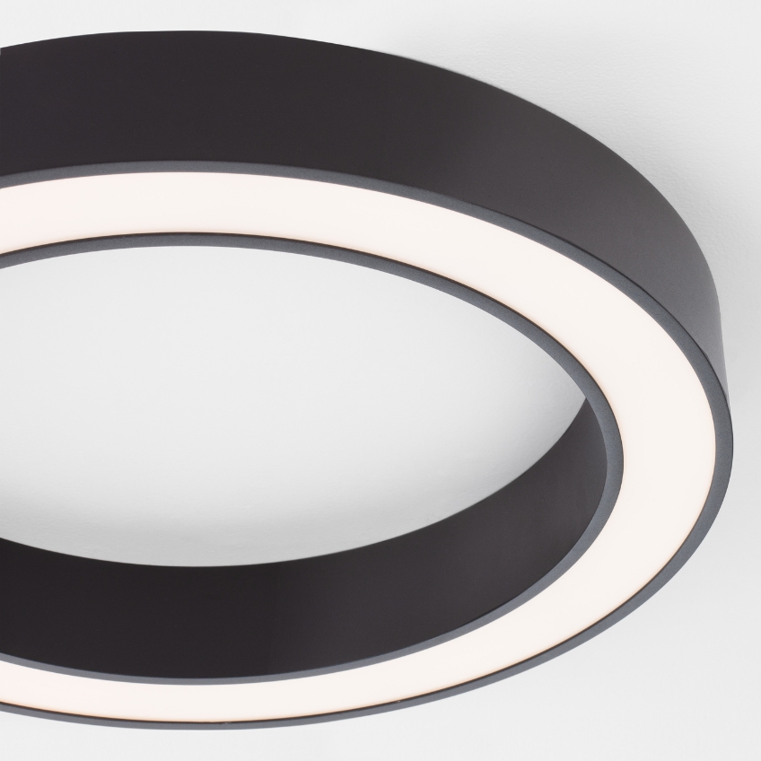 Černé kovové stropní LED světlo Nova Luce Morbido 60 cm