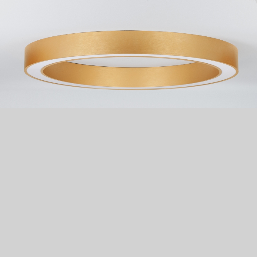 Zlaté kovové stropní LED světlo Nova Luce Morbido 80 cm