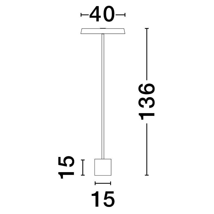 Zlatá kovová stojací LED lampa Nova Luce Vetro 136 cm