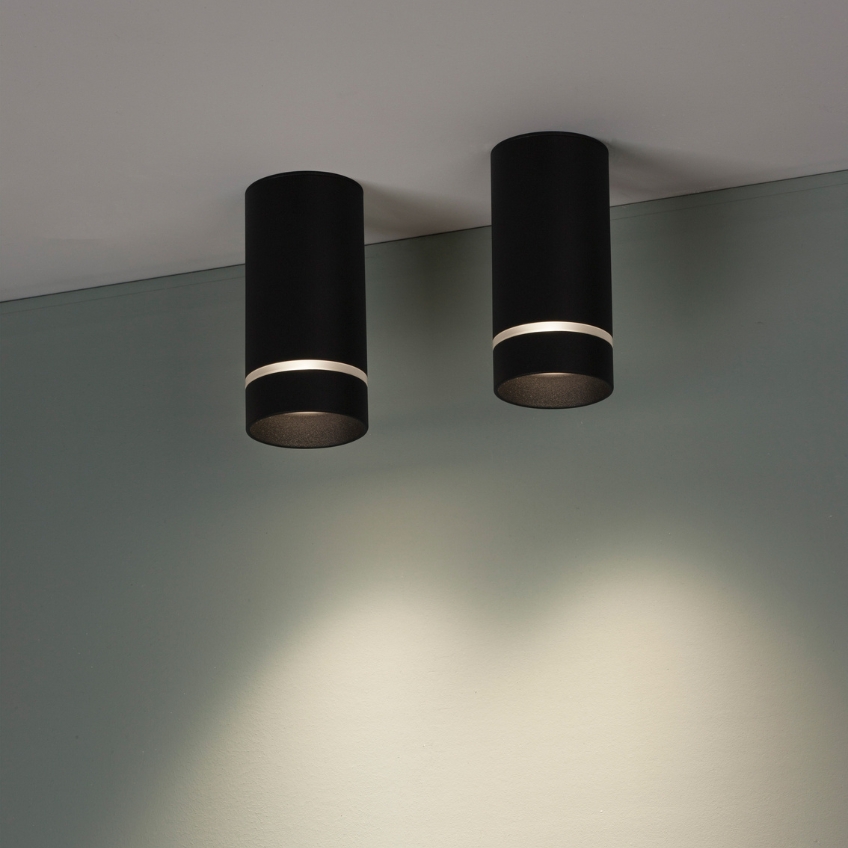 Černé kovové bodové světlo Nova Luce Esca 6 cm