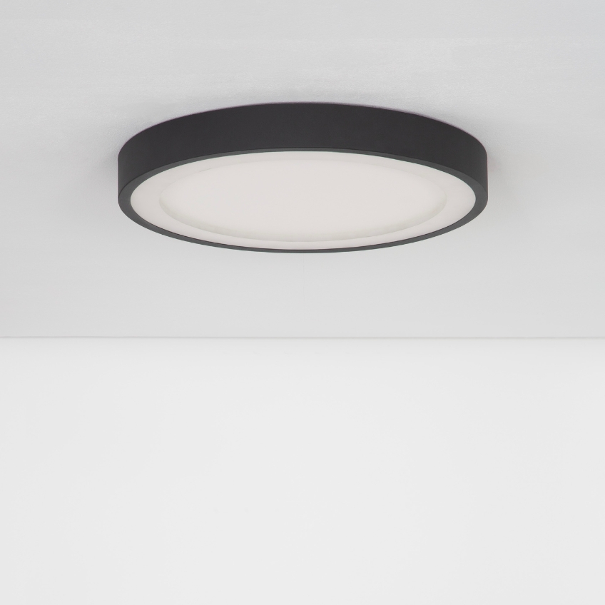 Černé kovové stropní LED světlo Nova Luce Nodi 45 cm