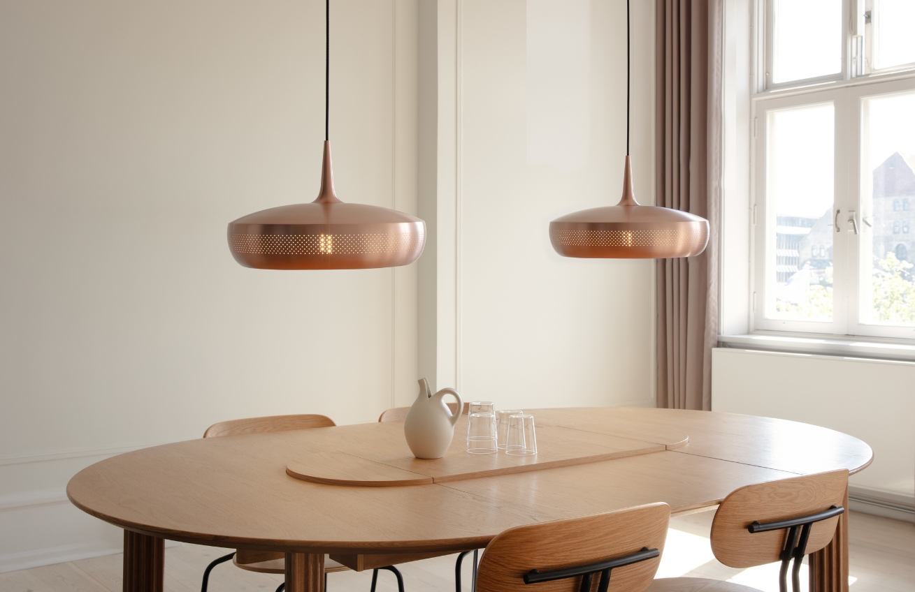 Umage Měděn&eacute; kovov&eacute; z&aacute;věsn&eacute; st&iacute;nidlo Clava Dine 43 cm