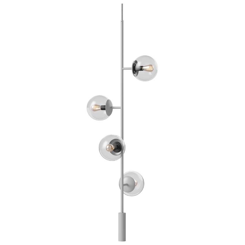 Bolia Šedé kovové závěsné světlo Orb 41,8 cm