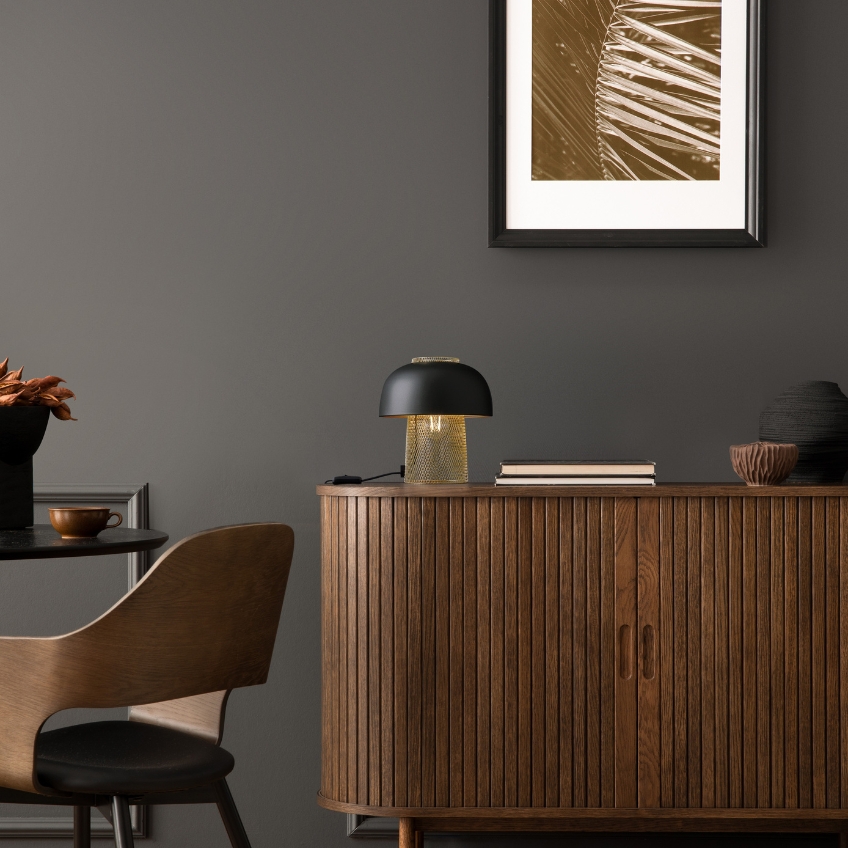 Černo-zlatá kovová stolní lampa Nova Luce Sqube -fv-interier-25