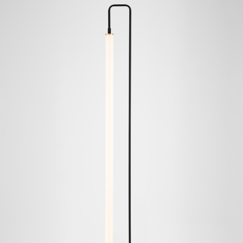 Černá kovová stojací LED lampa Nova Luce Wetro 150 cm