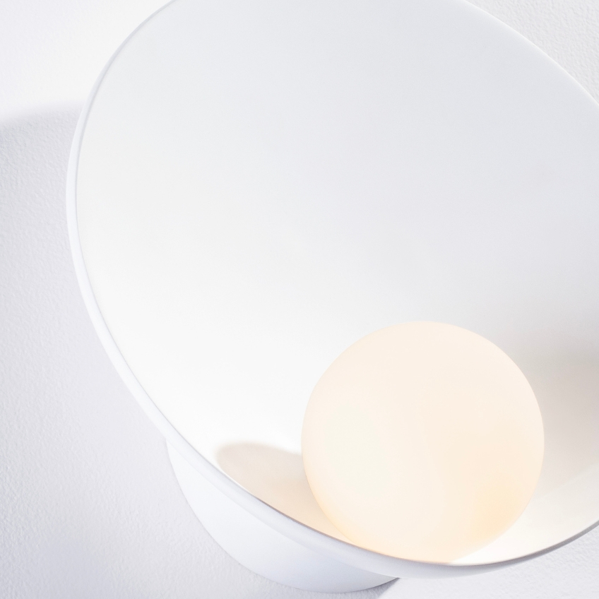 Bílé kovové nástěnné světlo Nova Luce Minim
