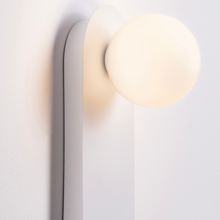 Bílé kovové nástěnné světlo Nova Luce Blob