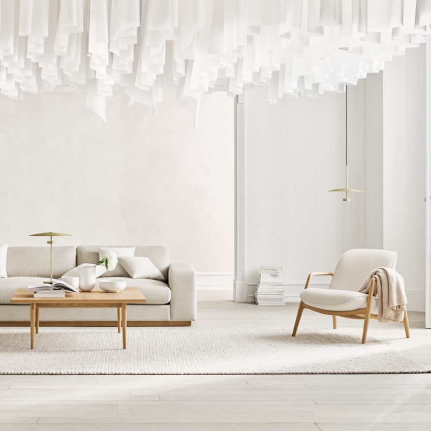 Černé kovové závěsné LED světlo Reflection 40 cm -fv-interier-25