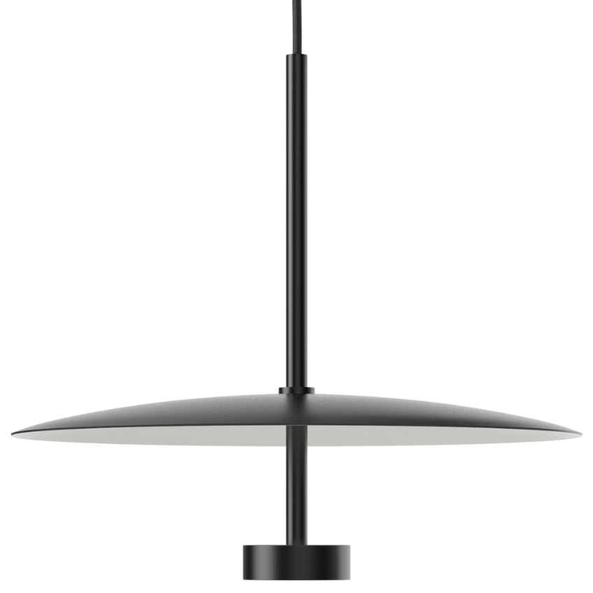 Černé kovové závěsné LED světlo Reflection 40 cm