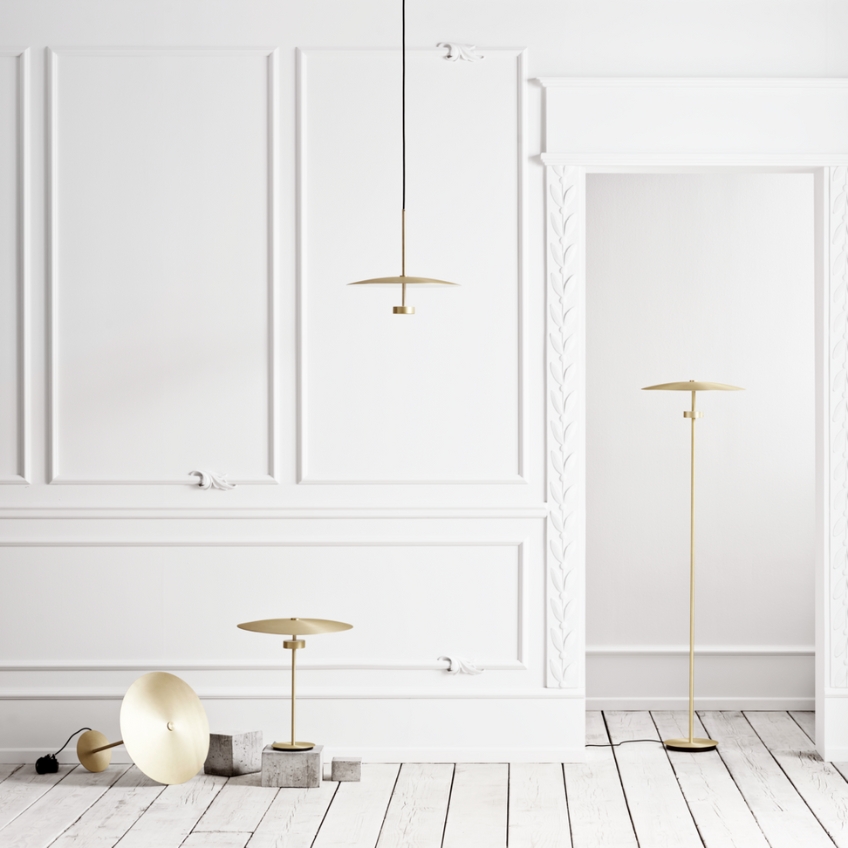 Mosazné kovové závěsné LED světlo Reflection 40 cm -fv-interier-25