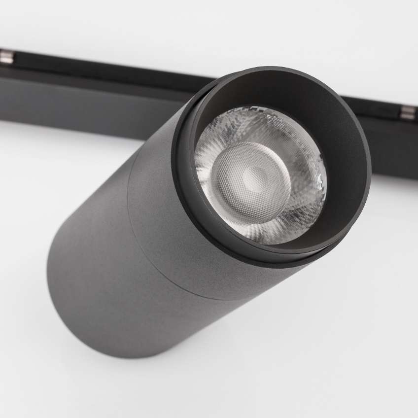 Černé kovové LED světlo do magnetické lišty Nova Luce Lod II. 24,5 cm