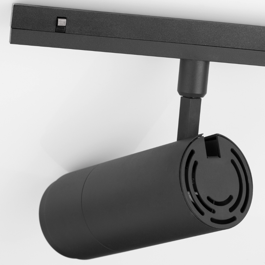 Černé kovové LED světlo do magnetické lišty Nova Luce Lod II. 24,5 cm