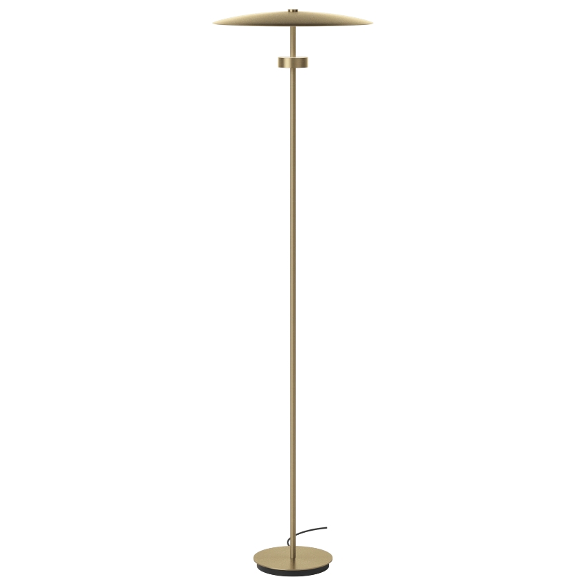 Bolia Mosazná kovová stojací LED lampa Reflection 140,5 cm
