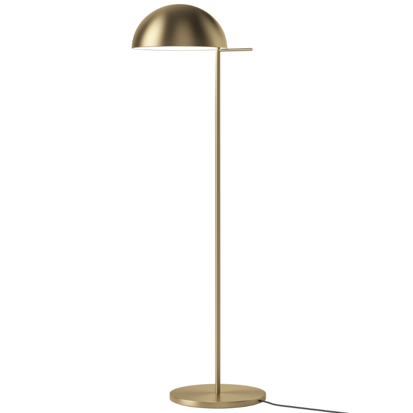 Bolia Mosazná kovová stojací LED lampa Aluna 154,5 cm