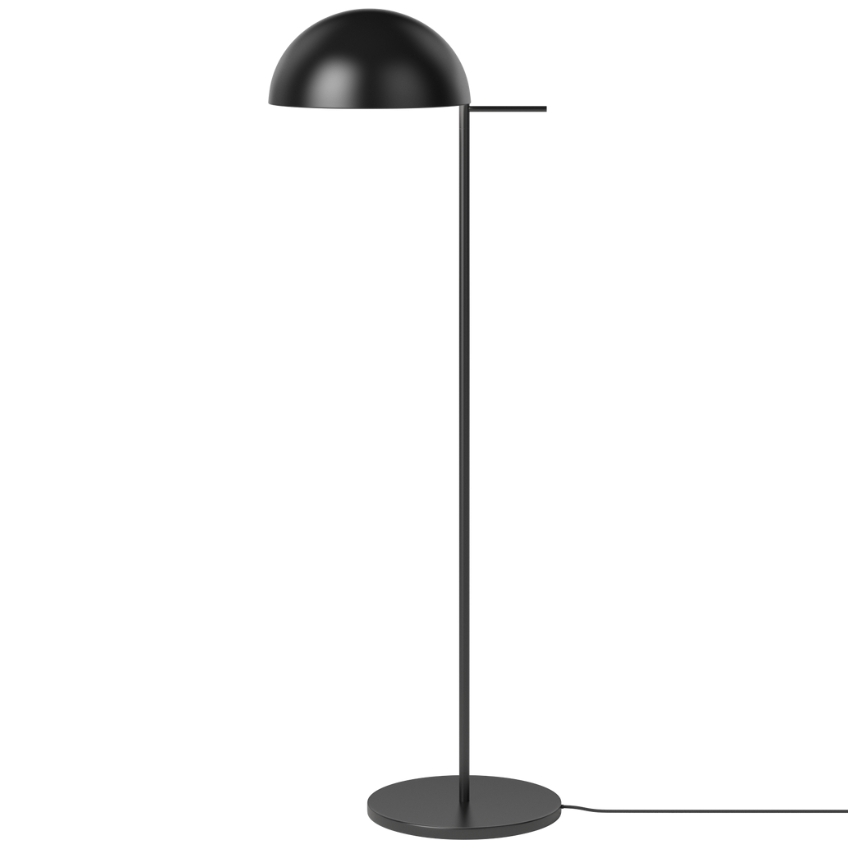Bolia Černá kovová stojací LED lampa Aluna 154,5 cm