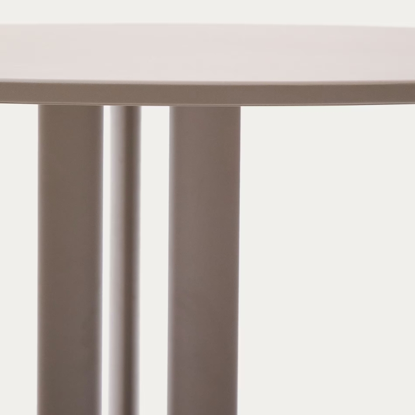 Béžovošedý zahradní jídelní stůl Kave Home Sedalis 120 cm -fv-interier-25 -fv-interier-25