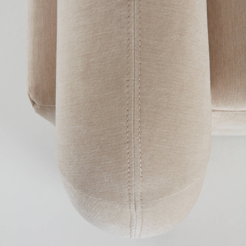 Béžová čalouněná lavice KOMORO 150 cm s úložným prostorem