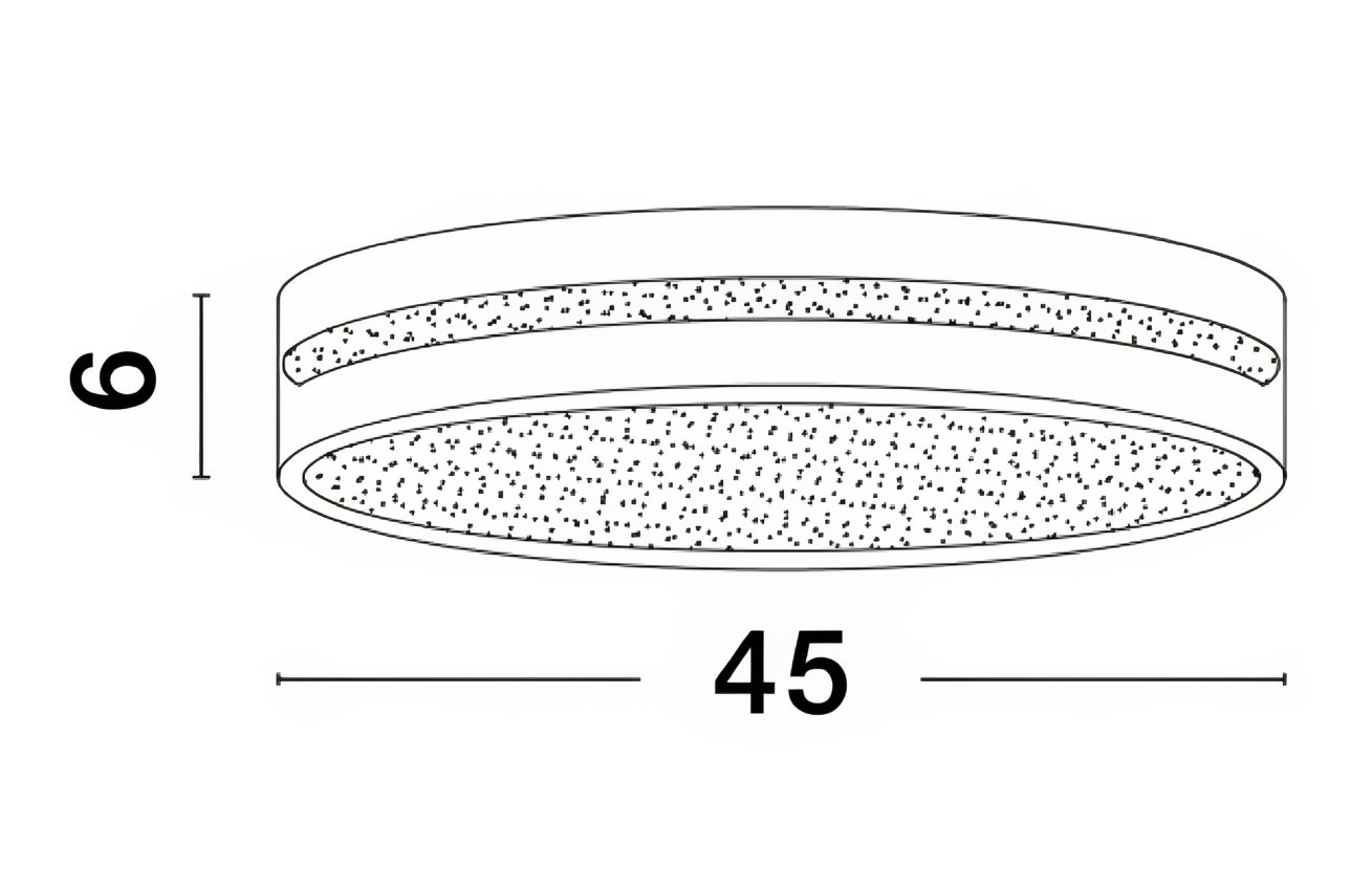 Bílé kovové stropní LED světlo Nova Luce Wheel 45 cm