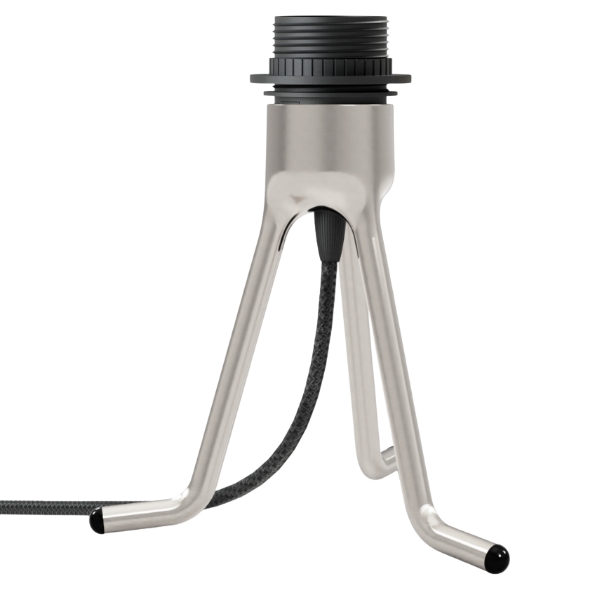 Stříbrná kovová podstava ke stínidlům UMAGE Tripod 18,6 cm