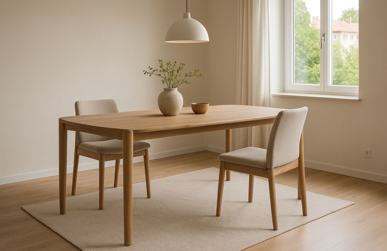 Dřevěný jídelní stůl MICADONI Aires 180 x 90 cm