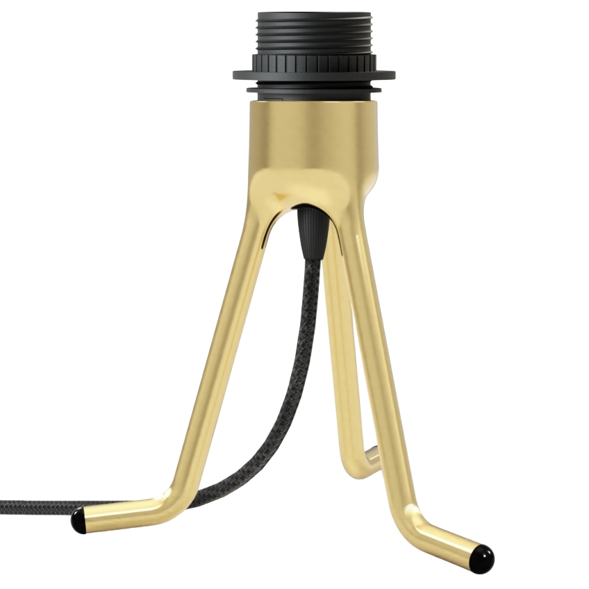 Zlatá kovová podstava ke stínidlům UMAGE Tripod 18,6 cm