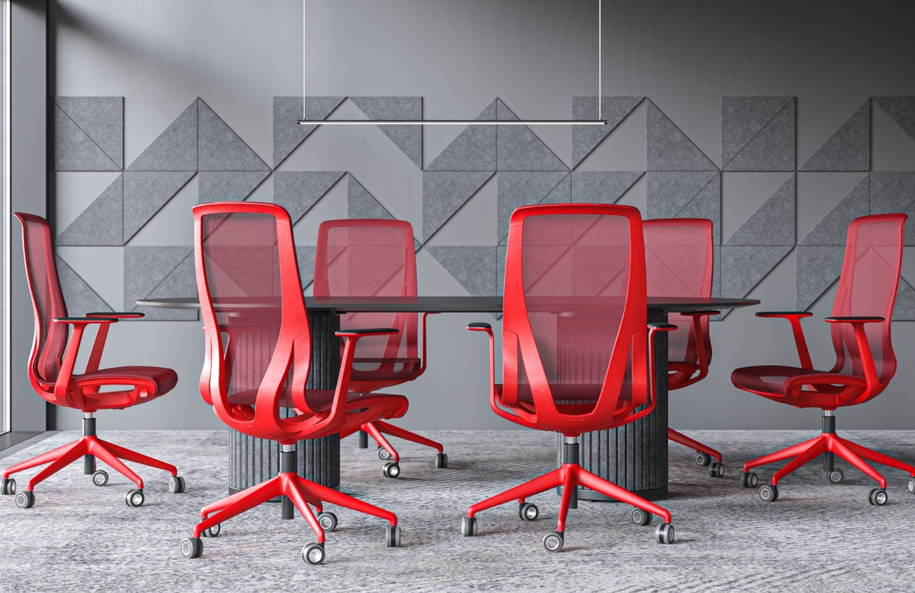 Narbutas Červená kancelářská židle D-CHAIR