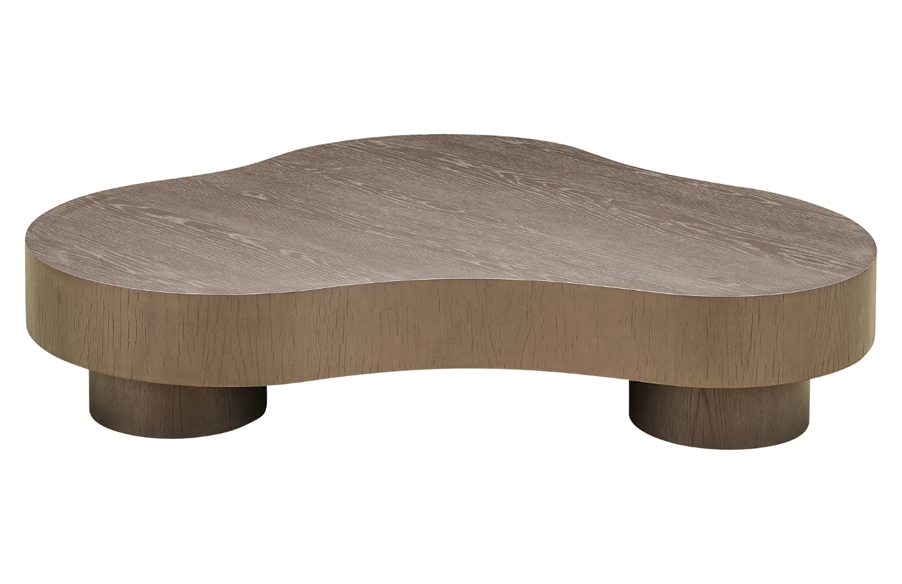 Set dvou bronzových dubových konferenčních stolků Richmond Bogor 142,4x103/60 cm