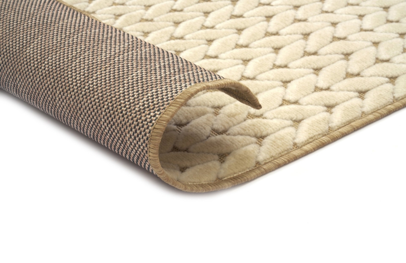 Fargotex Béžový koberec Trenzada 160 x 230 cm