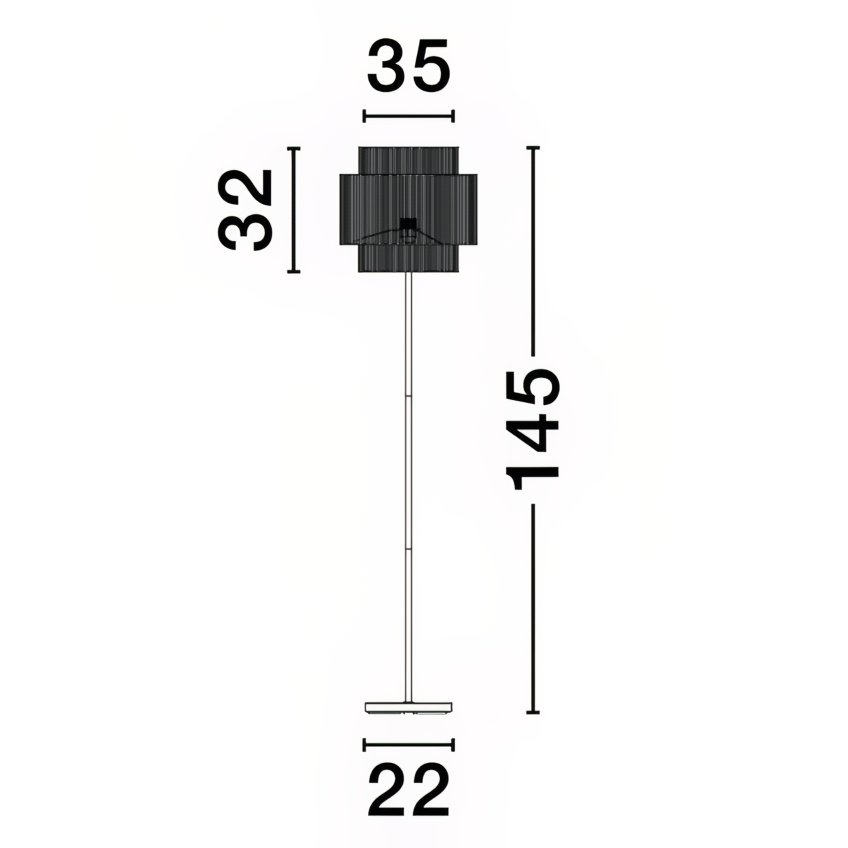 Stojací lampa Nova Luce Lito 145 cm