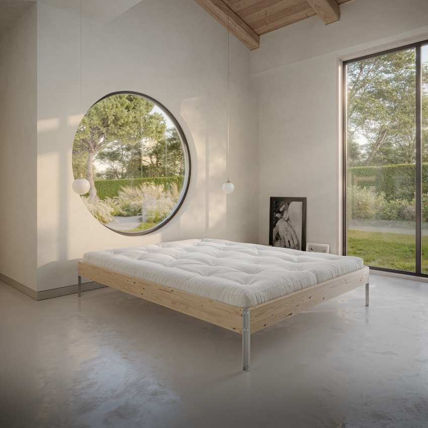 Dřevěná dvoulůžková postel Karup Design Core 160 x 200 cm