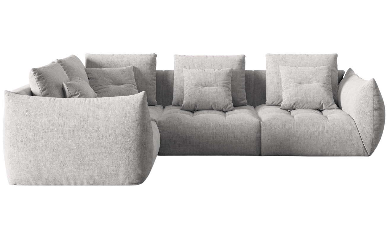 Micadoni Rohová pohovka Bloom 316 cm, levá