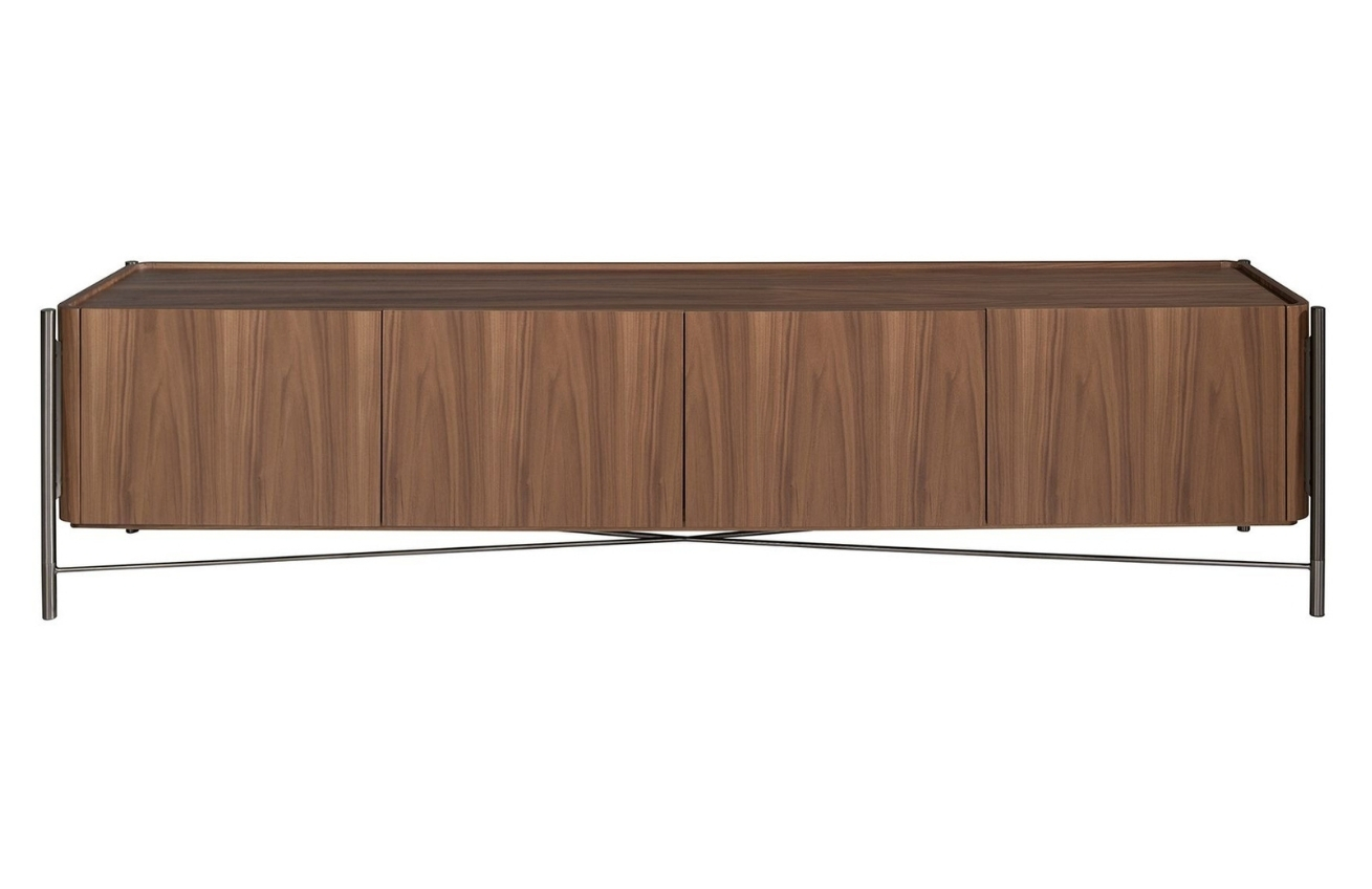 Ořechový TV stolek Angel Cerdá No. 3240, 220 x 46 cm