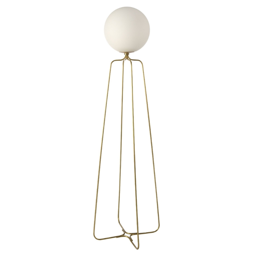 Bílá stojací lampa Angel Cerdá No. 8047, 170 cm