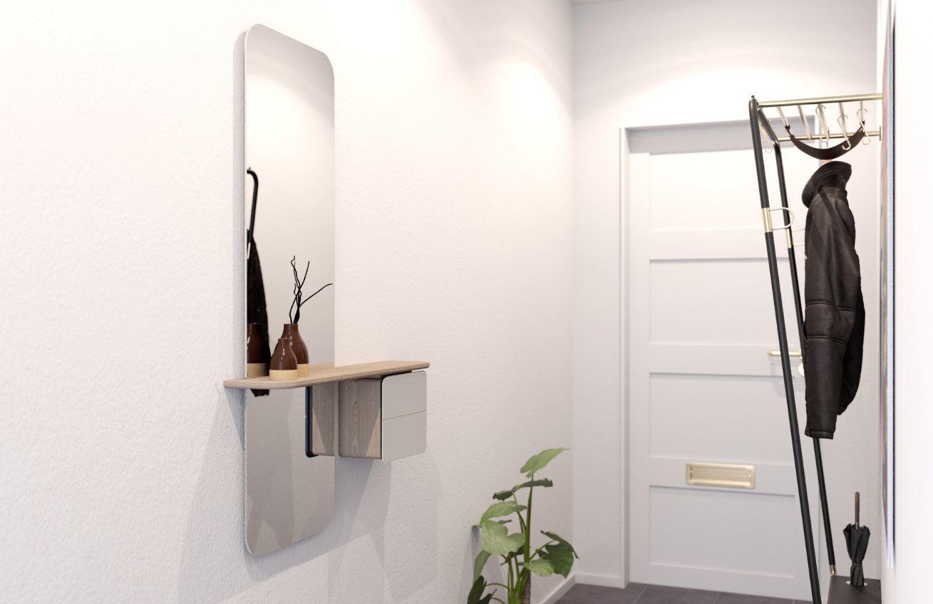 Umage Černý kovový věšák Lean On Me 182 cm