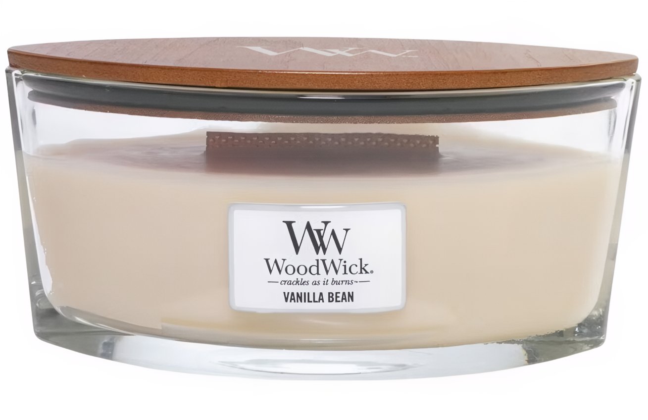 Vonná svíčka WoodWick loď, Vanilla Bean