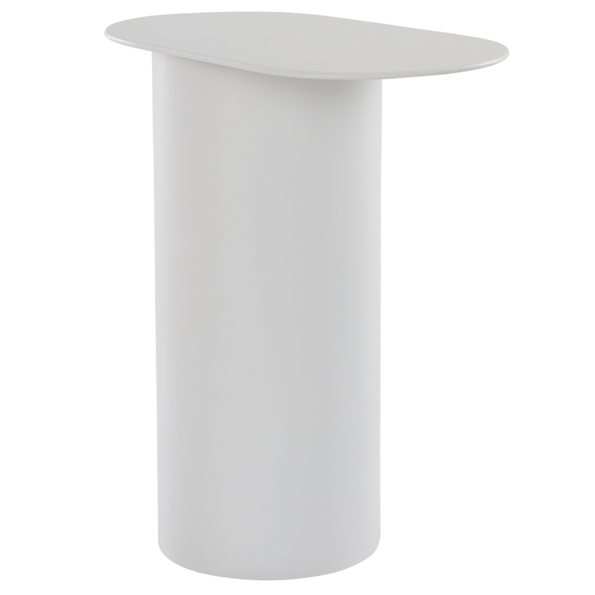 Jotex Bílý kovový odkládací stolek WEMMEL 51 x 30,5 cm