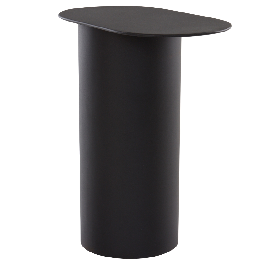 Jotex Černý kovový odkládací stolek WEMMEL 51 x 30,5 cm