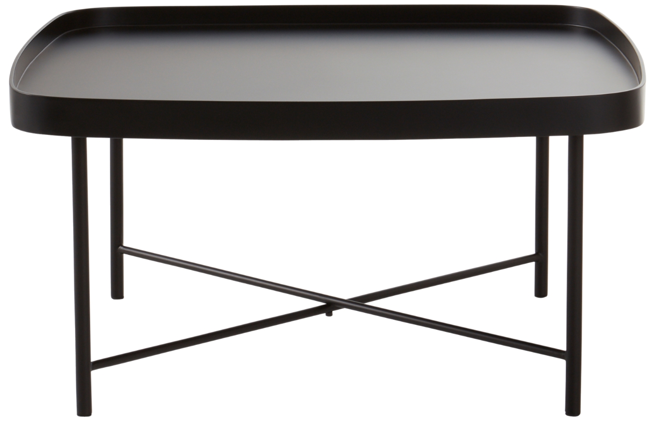 Jotex Černý lakovaný konferenční stolek TACOMA 80 x 80 cm