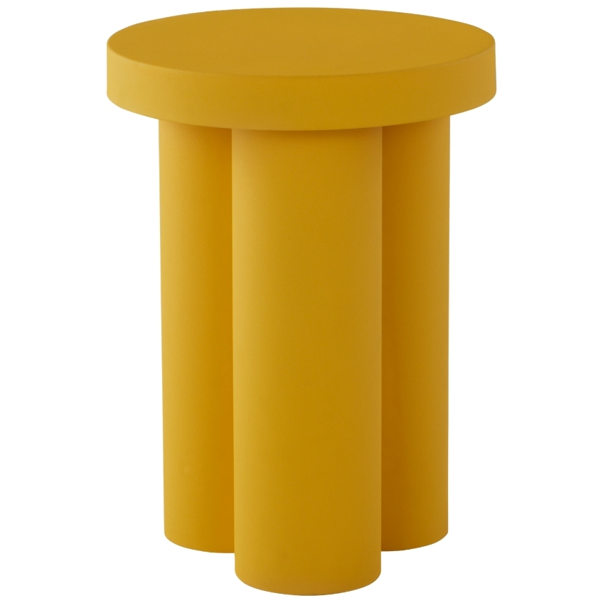 Jotex Žlutý kovový odkládací stolek SANJO 40,5 cm