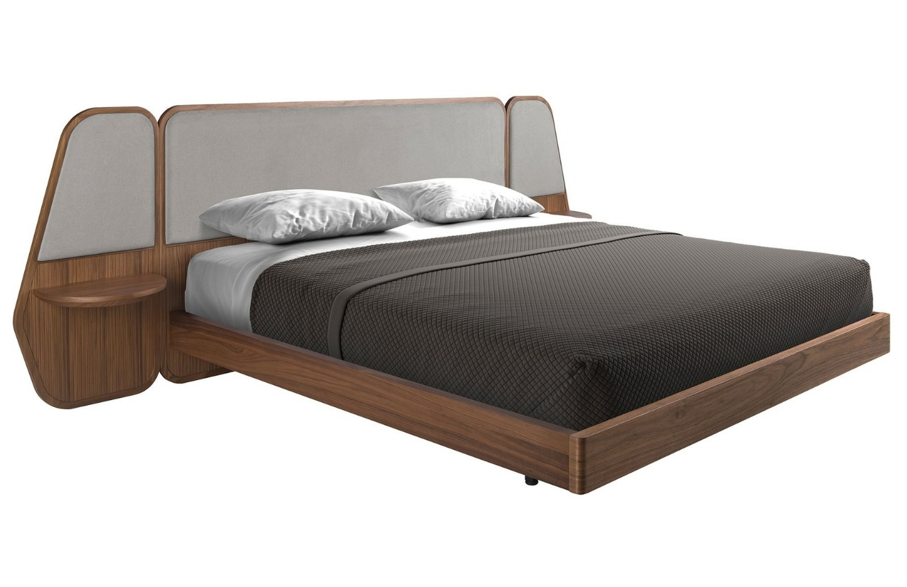 Ořechová dvoulůžková postel Angel Cerdá No. 7175, 180 x 200 cm