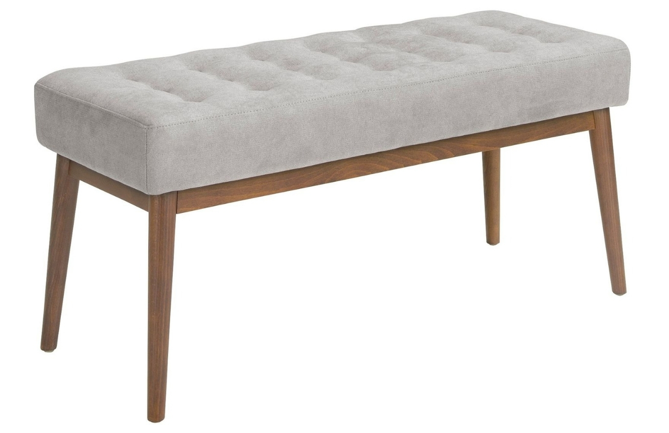 Šedá čalouněná lavice Angel Cerdá No. 5107, 100 cm