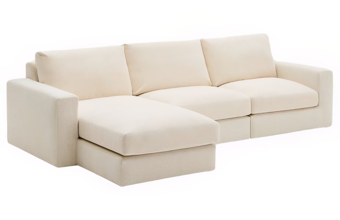 Béžová modulární rohová pohovka Kave Home Alea 310 cm, levá