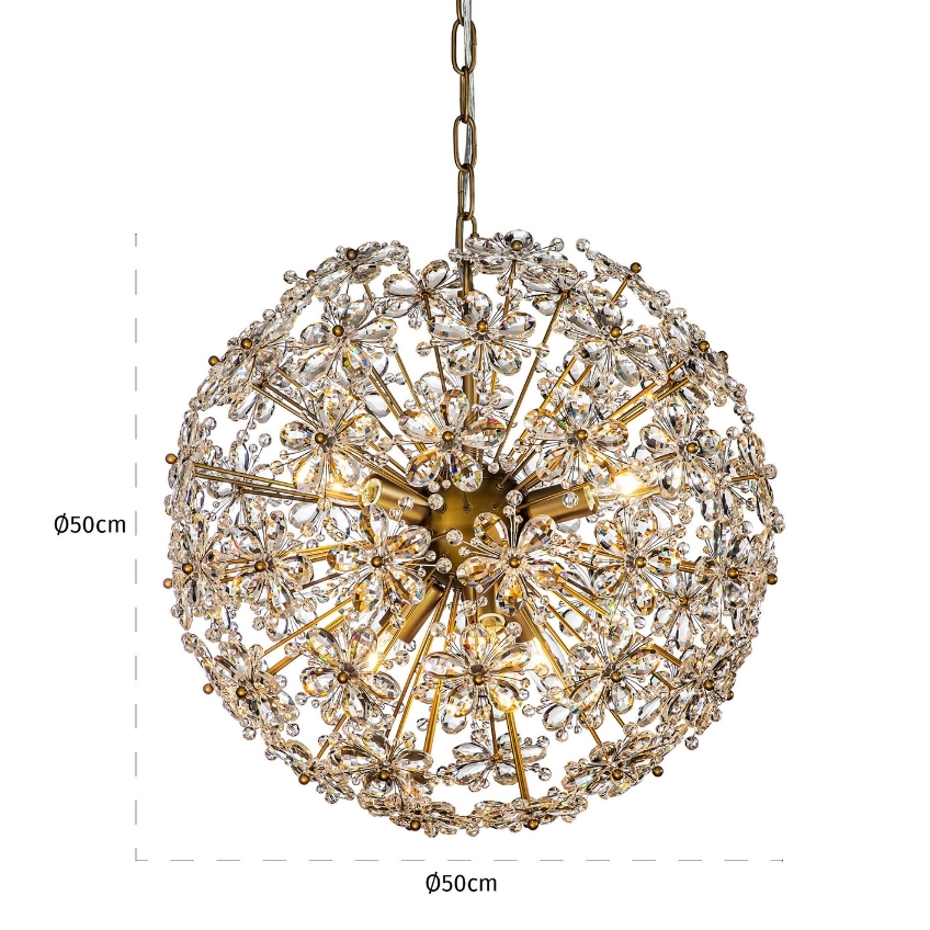 Křišťálový lustr Richmond Cyntha 49 cm
