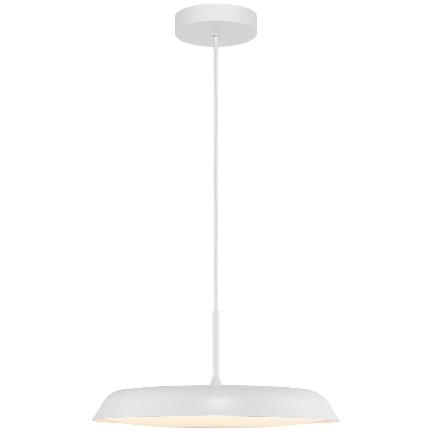 Nordlux Bílé kovové závěsné LED světlo Piso 36,5 cm