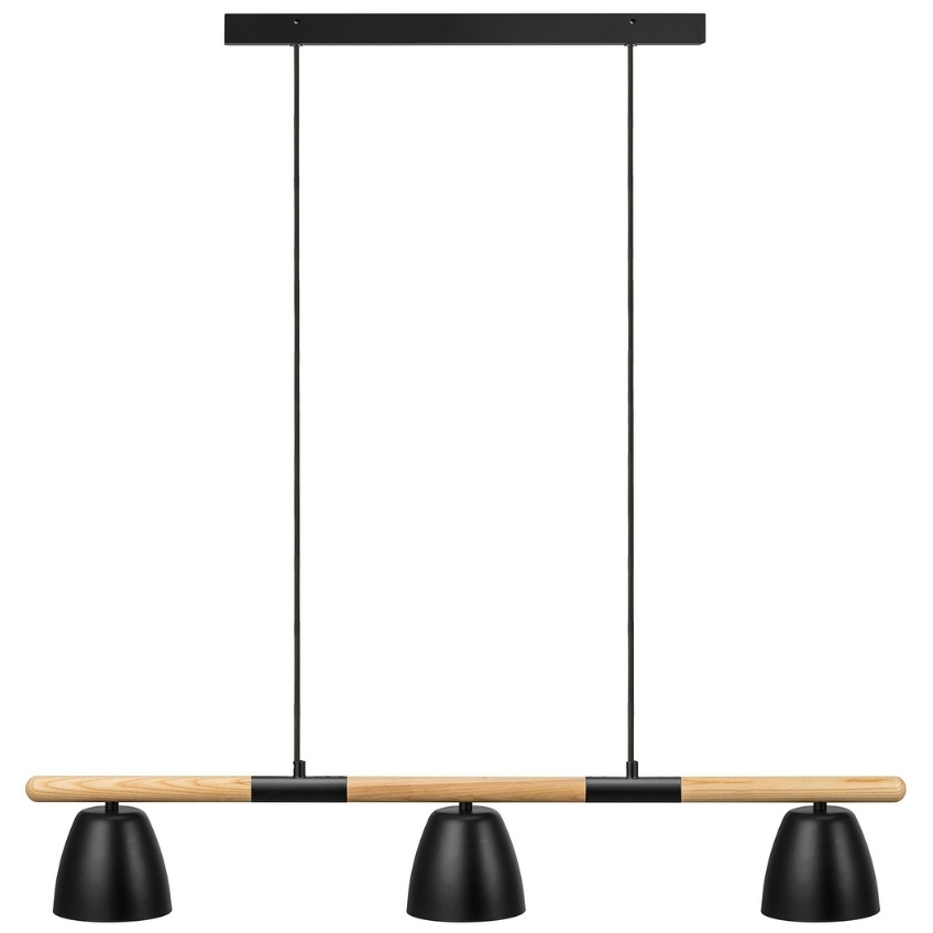 Nordlux Černé kovové závěsné světlo Theo 92,6 cm