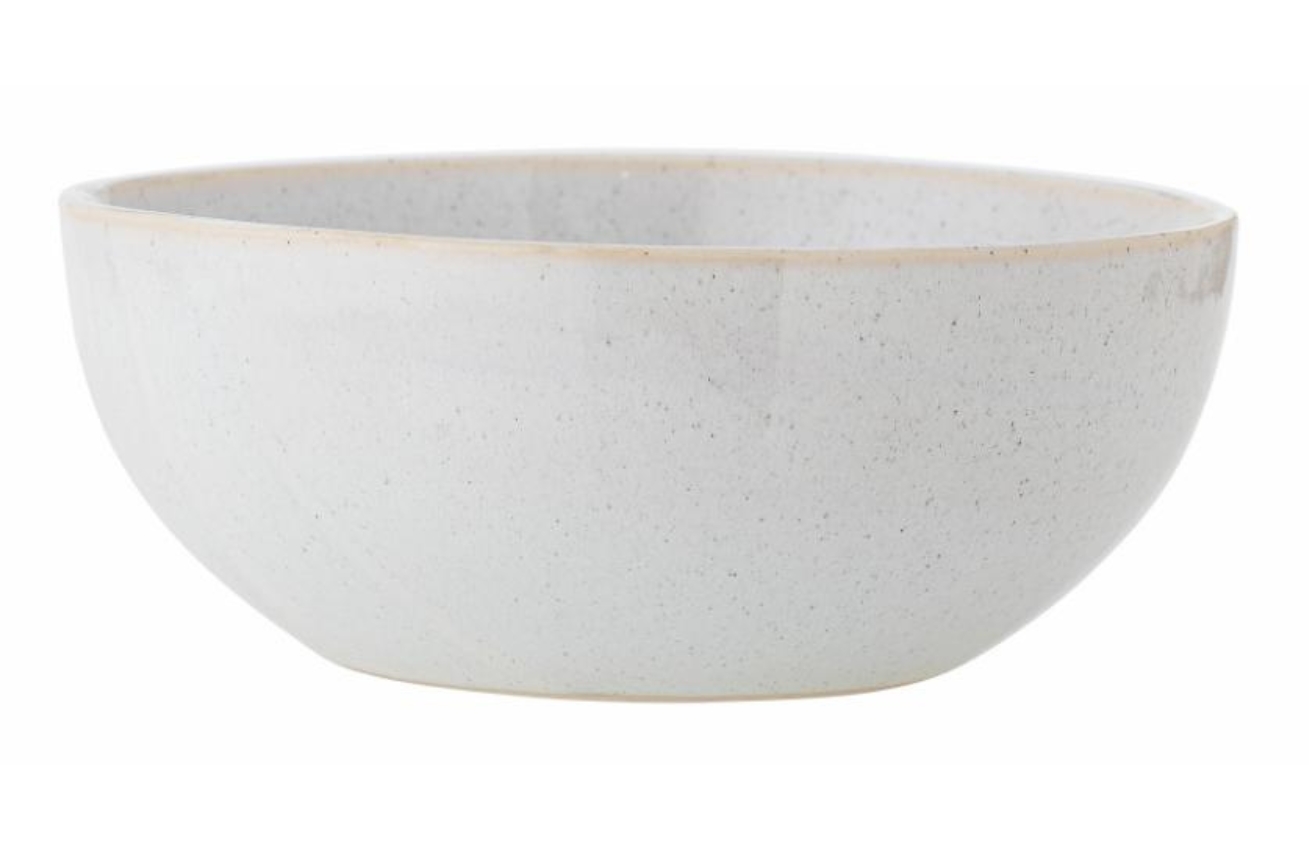 Bílá keramická miska Bloomingville Addison 22,5 cm