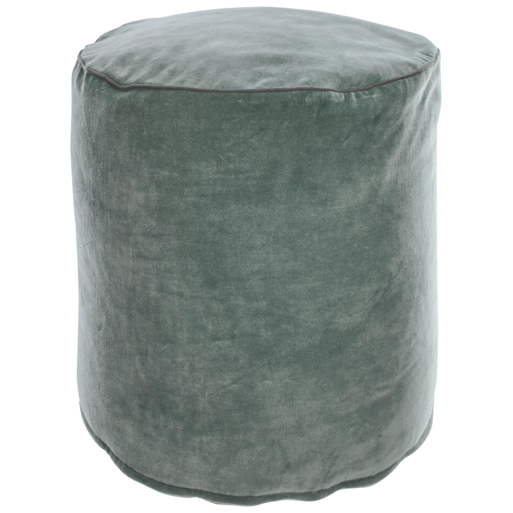 Kave Home Zelený puf Brunetta Ø 40 cm