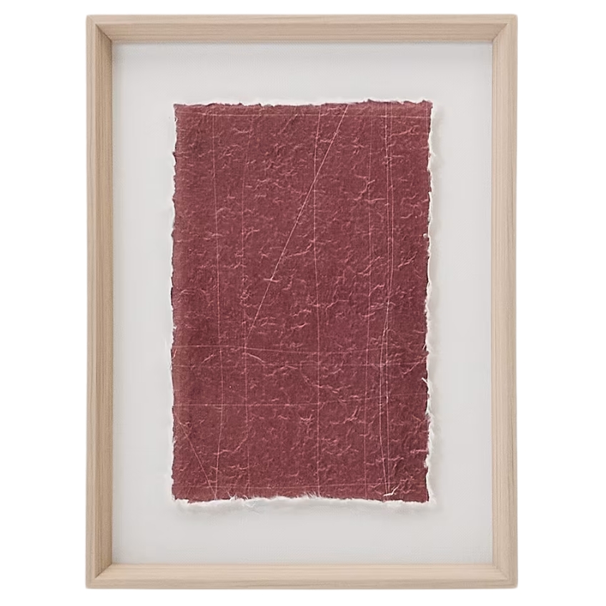 Červený abstraktní obraz Kave Home Durkan 40 x 30 cm
